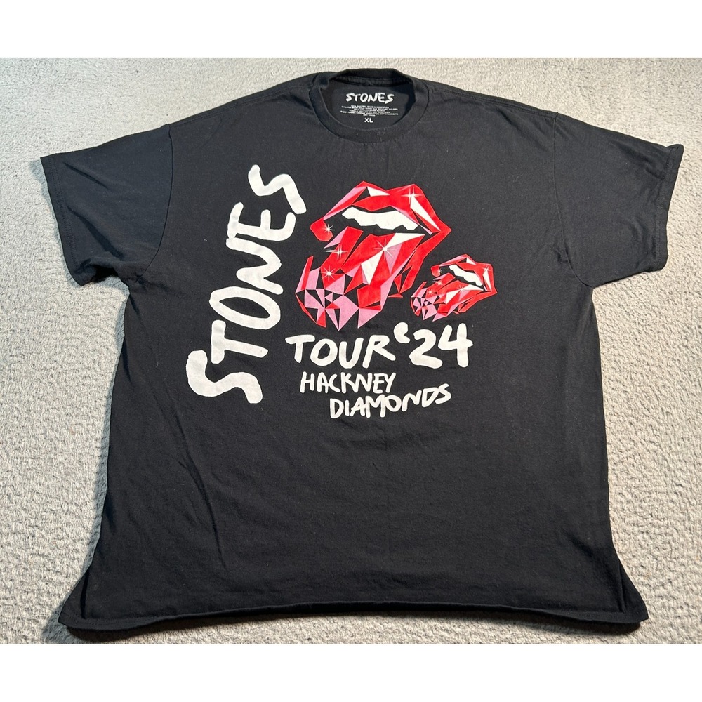 The Rolling Stones Concert Shirt Men XL Houston Texas Hackeny Diamonds TOUR 2024